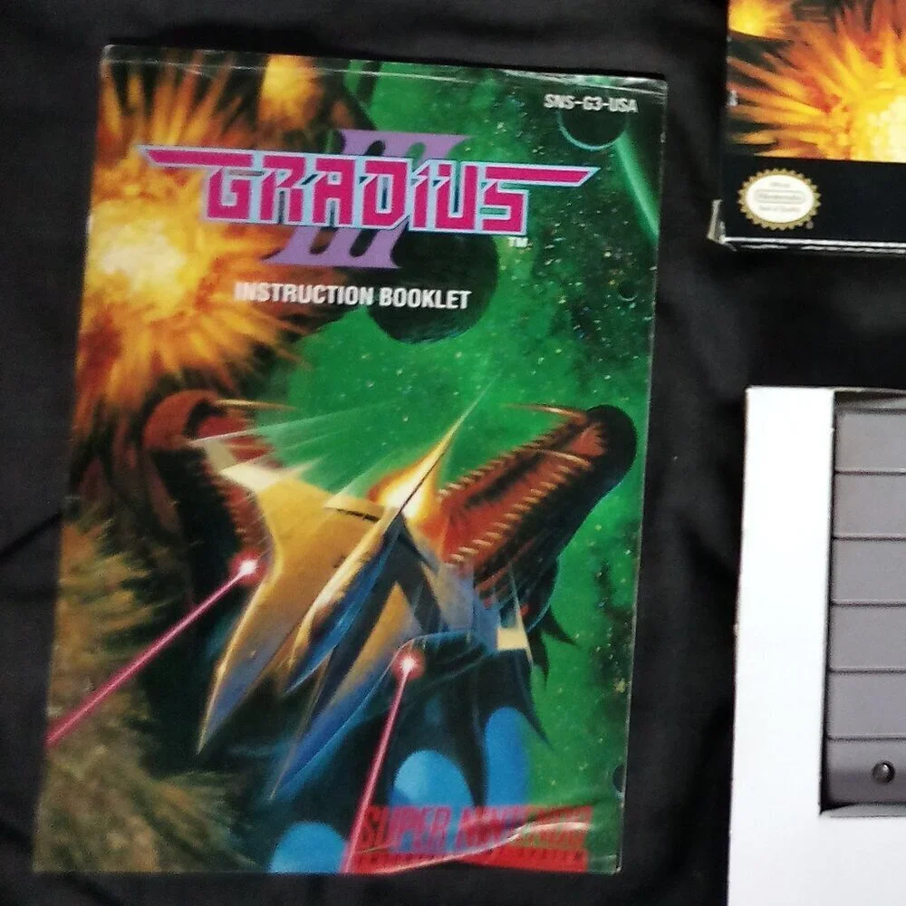 Gradius 3 Super Nintendo Game SNES CIB